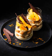 Tiramisú a la naranja