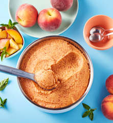 Basil Peach Sorbet