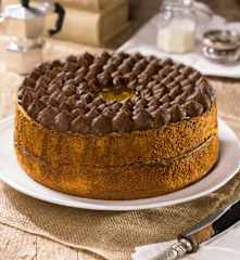 Chiffon cake cappuccino