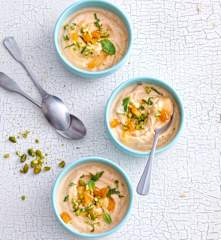 Yaourt glacé à l'abricot