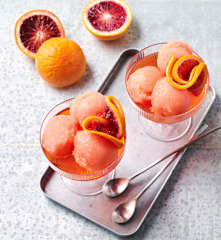 Aperol spritz sorbet