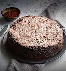 Torta morbida cioccolato fondente e pere