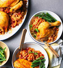 洋葱番茄酱配鸡