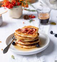 Mini tortitas con beicon