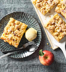 Apfelfleck mit Streusel