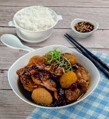 Dried Chilli Chicken with Potato