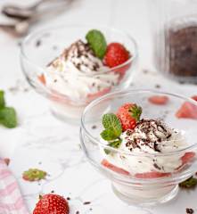 Crema al cioccolato e fragole