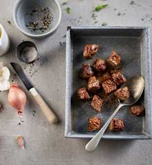 炒牛肉块（全熟）