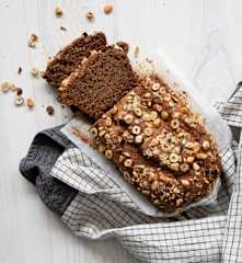 Hazelnut banana bread