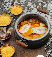 Ragout de poisson à la farine de manioc (Muzongué avec musseque)