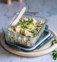 Pilaw z porem i indykiem