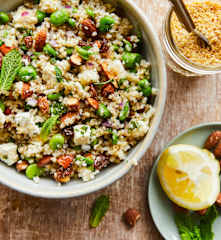 Salade de boulgour aux fèves et amandes