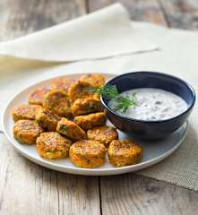 Mediterranean carrot fritters
