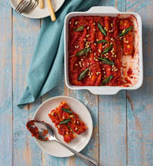 Pumpkin and ricotta cannelloni (Skinnymixers)