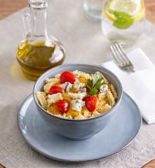 Makaron w sosie dyniowym z serem gorgonzola