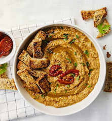 Crema di lenticchie e pomodori secchi