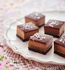 Chocolate salted caramel petit fours