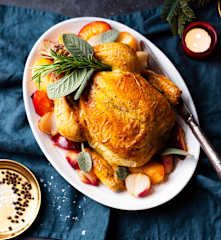 Pollo asado relleno