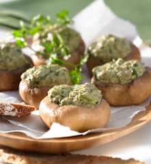 Champignons mit Kräuter-Mascarpone
