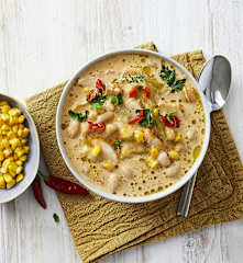 Zuppa di tacchino e mais