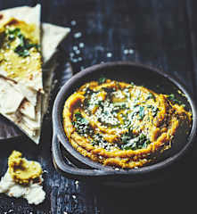 Dip de lentilles corail