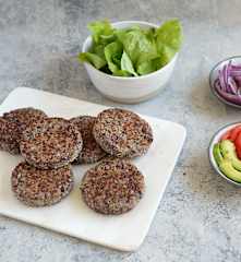 Hamburguesa de porotos azuki