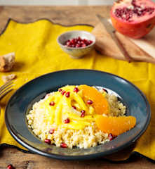 Fenouil et millet, gelée d'orange à l'anis