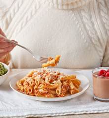 Endive Salad, Ragù Pasta and Chocolate Mousse