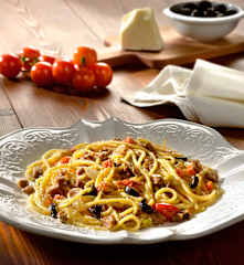 Spaghetti mit Lammragout