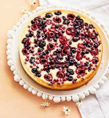 Käsekuchen mit Beeren