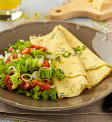 Omeleta s parmazánem