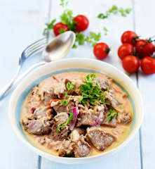 Marmite d'agneau au fromage blanc