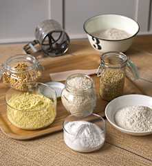 Preparación de harinas sin gluten