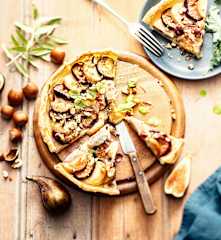 Tarte au boudin blanc et aux figues