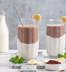 Czekoladowo-waniliowy shake proteinowy