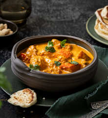 Butter Chicken mit Kürbis