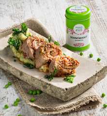 Kalbsrouladen mit Bohnenstampf