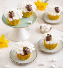 Wielkanocne babeczki „owieczki”