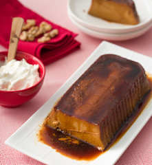 Flan de dulce de leche