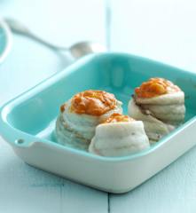 Filetes de linguado enrolados