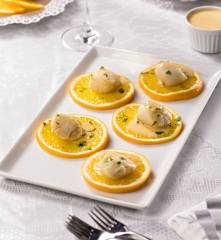 Capesante al profumo di arancia