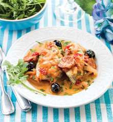 Garoupa com sabor mediterrânico