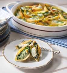 Conchiglioni agli spinaci