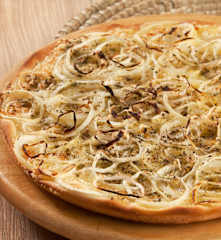 Pizza genovesa de cebolla