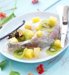 Coniglio all'ananas e vaniglia