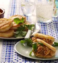 Venezuelan Shredded Chicken with Arepas