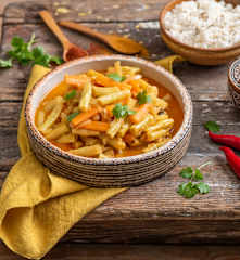 Fasolka szparagowa z curry