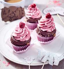Himbeer-Schoko Cupcakes