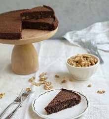 Torta de chocolate y nuez