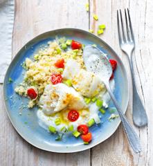 Lieu vapeur et couscous au citron vert